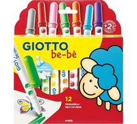 Giotto Bebè pennarelli lavabili con tratto da 5 mm in astuccio da 12 colori