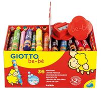 Supermatitoni colorati GIOTTO be-bè mina grande 7 mm assortiti Schoolpack da 36