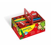 Pastelli a cera Giotto Be-bè - 270450 Colori a cera di colori assortiti con punta 5 mm e tratto 5 mm utilizzabili dai 2 anni in su in confezione da 40 Pz.