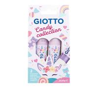 GIOTTO- Stick di Colla Candy Collection, Colore Trasparente, F546700
