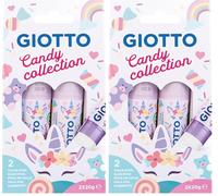 GIOTTO Candy Collection Colla Stick 20 gr Astuccio 2 pz (Confezione da 2)