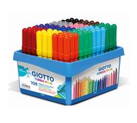 Pennarelli GIOTTO Turbo Maxi punta grossa in fibra 5 mm assortiti Schoolpack da