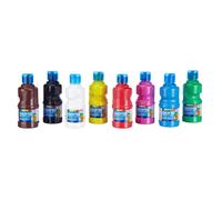 Tempera pronta acrilica - 250ml - colori assortiti - Giotto - schoolpack 8 flaco