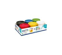 Giotto Colori a dita confezione da 6 barattoli da 200 ml assortiti