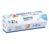 Giotto Colori A Dita - Confezione Da 6 Tempere A Dita, Multicolore, 27 x 12 x 1