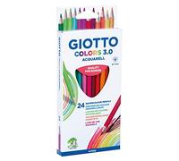 Giotto Colors 3.0 Aquarell - Confezione da 12 matite 24 multicolore