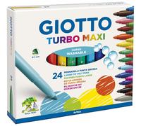 Pennarelli Turbo Maxi - punta D5mm - colori assortiti - Giotto - astuccio 24 pezzi