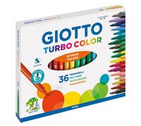 Pennarelli Turbo Color - punta D2,8mm - colori assortiti - Giotto - astuccio 36 pezzi