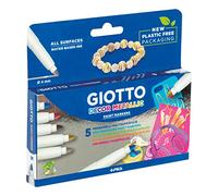 Giotto Decor Metal pennarelli multisuperficie in astuccio da 5 colori Metallizzati