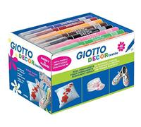 Giotto Decor Textile Schoolpack 48 Pz Colori Assortit- Pennarelli per Tessutoi -