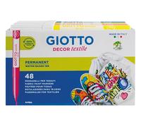 GIOTTO DECOR TEXTILE Schoolpack 48 pz colori assortiti