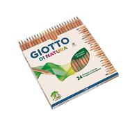 GIOTTO Di Natura - Astuccio Da 24 Matite A Pastello Colorate, 3.8 mm, Colori Intensi