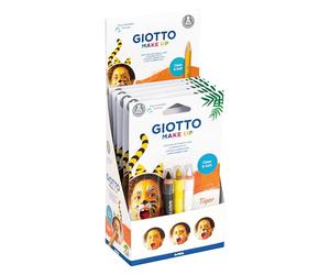 Giotto F473700 - Pennarello per trucco, unisex, per bambini, bianco, giallo, nero, lunghezza penna: 9 cm, diametro mina: 6,25 mm