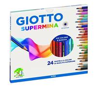 Giotto- Fila Astuccio 24 Supermina Diametro Mina 3,8Mm Pastelli A Matita Gioco 1