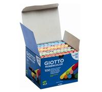 Giotto Gessetti Robercolor Multicolore 100 pezzi, 10 colori, Lavabile