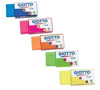 Giotto - Gomma fluorescente in vasetto, 1 pezzo, colori assortiti