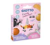 Giotto Make Up Candy Collection 4 cialde 5ml + 1 Matita Glamour, Colore Bronzo, Argento, Nero, 1 x Oro Nera, F476900
