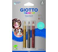 Giotto Make Up Metallic Pack con 3 Matite Cosmetiche - Si Lava con Acqua - Dermatologicamente Testato - Colori Metallici Assort NEW
