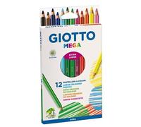 Giotto Mega Pastelli 6 Conf. da 12 pz. colori assortiti, diametro mina 5,5 mm