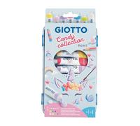 Giotto Paint Candy Collection 7X 12ml + 1 Pennello + 1 Matita Giotto