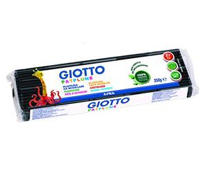 Giotto Patplume - Pasta modellabile a base vegetale, a partire da 2 anni, 350 g, colore: Nero