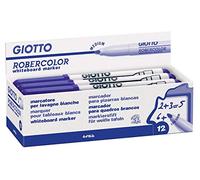 Giotto Pennarello per lavagna bianca media Robercolor a punta tonda ca. 3-4 mm blu, 1 unità