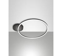 Giotto Plafoniera Nera D600 LED Integrato 1 Luce Collezione GIOTTO per Vendite e Marketing