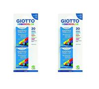 Giotto Set 2 astucci con 10 gessetti Colorati (Confezione da 2)