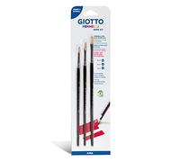 Giotto set 3 pennelli punta piatta serie Art 577 n° 0/2/4