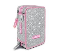 Giotto Shiny Astuccio 3 Zip Glitter Pink
