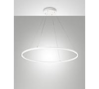 GIOTTO SOSPENSIONE BIANCA 1 LUCE D.100CM A LED 3000K - 60W - 6300 lm DIMMERABILE
