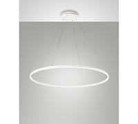 Giotto Sospensione Bianca 1 Luce Design Elegante per Ambienti Moderni Fabas