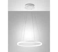 Giotto Sospensione Bianca D.600 Collezione Giotto Lampada LED da 1 Luce Altezza 200 Cm