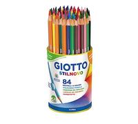 GIOTTO stilnovo barattolo 84 pastelli colori assortiti 5165