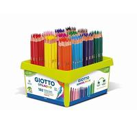 GIOTTO Stilnovo - Confezione per la Scuola da 192 Matite a Pastello Colorate, 3.3mm, 12 Colori Assortiti