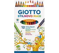 Giotto Stilnovo Maxi Pastelli 6 Conf. da 12 Colori Mina 4,3 mm