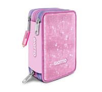 Giotto Super Crystal Astuccio 3 Zip Rosa