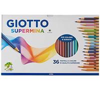 Giotto Supermina 36 pastelli a colori, assortiti, 36 Pezzi - NUOVO