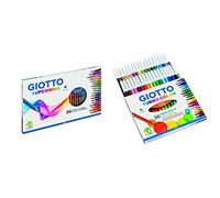 Giotto Supermina 36 pastelli a colori, assortiti, 36 Pezzi & Turbo Color pennare