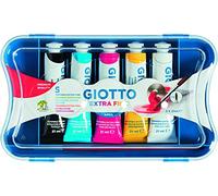 Astucci tubi tempere - 21ml - colori assortiti - Giotto - box da 5 tubetti