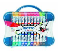 GIOTTO TEMPERA EXTRAFINE 24 PEZZI-2 PENNELLI-TAVOLOZZA 3051.00 FILA-nuovo-italia