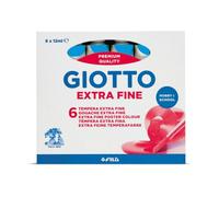 Giotto Tubo di Tempera Ciano 12 ml con 6 pezzi inclusi