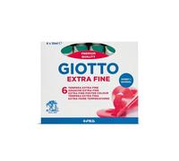 Giotto Tubo di Tempera Colore Verde 12 ml con 6 Disegni Inclusi