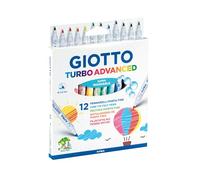 Giotto Pennarelli Turbo Advanced punta 2,8 mm colori assortiti astuccio 12 pezzi
