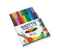 Pennarelli Turbo Color - punta D2,8mm - colori assortiti - Giotto - astuccio 36 pezzi