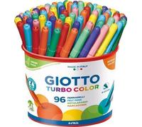 Pennarelli Turbo Color - punta D2,8mm - colori assortiti - Giotto - barattolo 96 pezzi