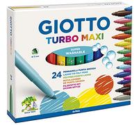 Pennarelli Turbo Maxi - punta D5mm - colori assortiti - Giotto - astuccio 24 pezzi
