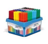 GIOTTO Turbo Maxi - Confezione per la Scuola da 108 Pennarelli a Punta Larga, 5mm, Colori Assortiti