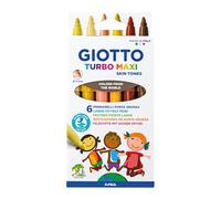 GIOTTO Turbo Maxi Skin Tones - Colori Della Pelle - 6 Pz, (F527000)