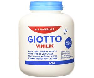 GIOTTO VINILIK - Barattolo Da 1 Kg Colla Vinilica, Colore Bianca